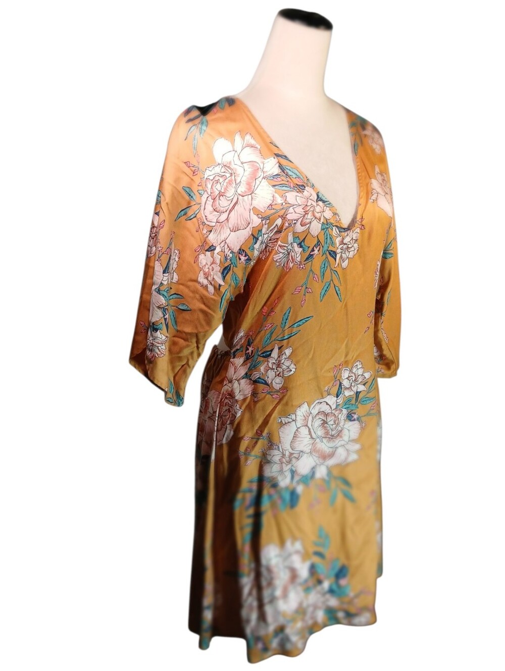 NWT Billabong Stunning Open Back Floral Dress Sz Large - Picture 4 of 10